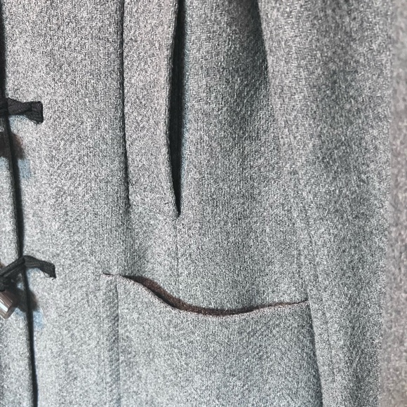 Banana Republic Wool Gray Front Zipper Car Coat - Picture 5 of 9